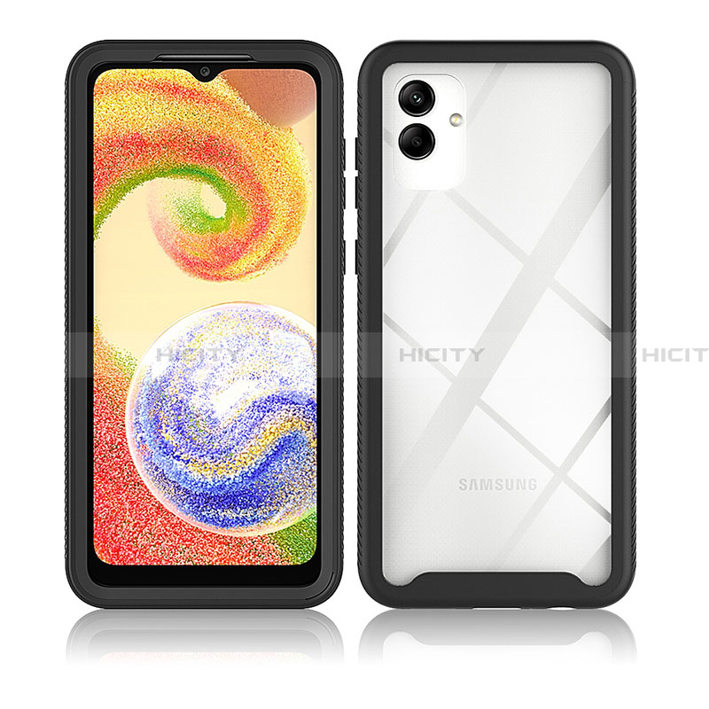 Coque Rebord Contour Silicone et Vitre Transparente Housse Etui 360 Degres ZJ1 pour Samsung Galaxy A04 4G Plus