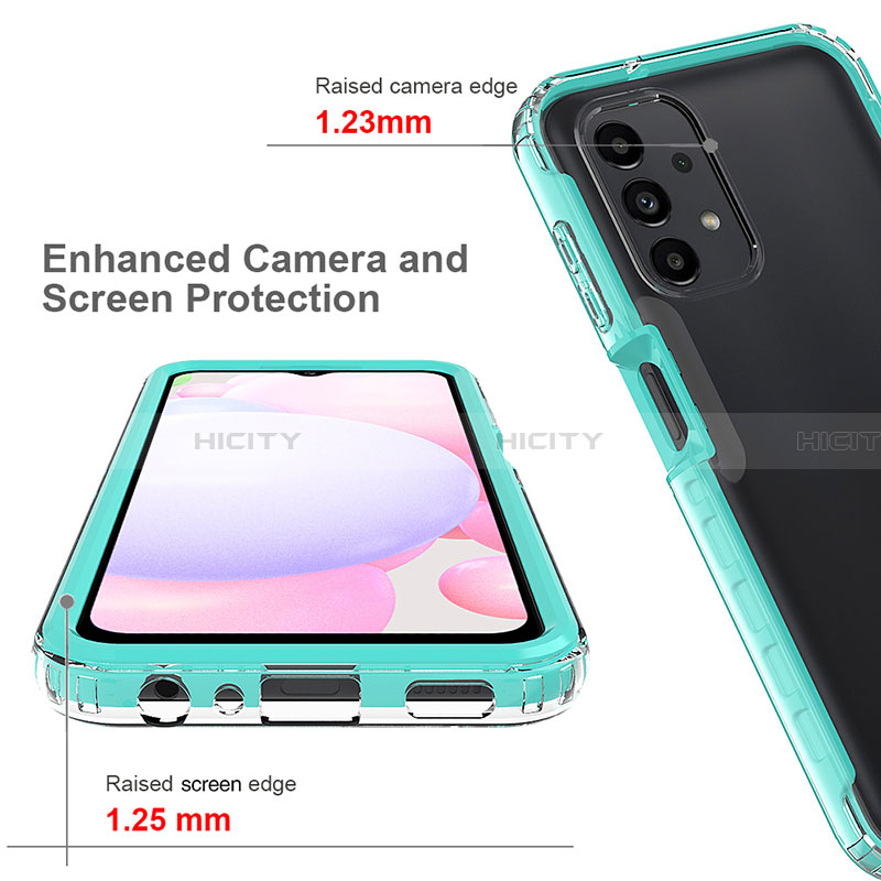 Coque Rebord Contour Silicone et Vitre Transparente Housse Etui 360 Degres ZJ1 pour Samsung Galaxy A13 4G Plus