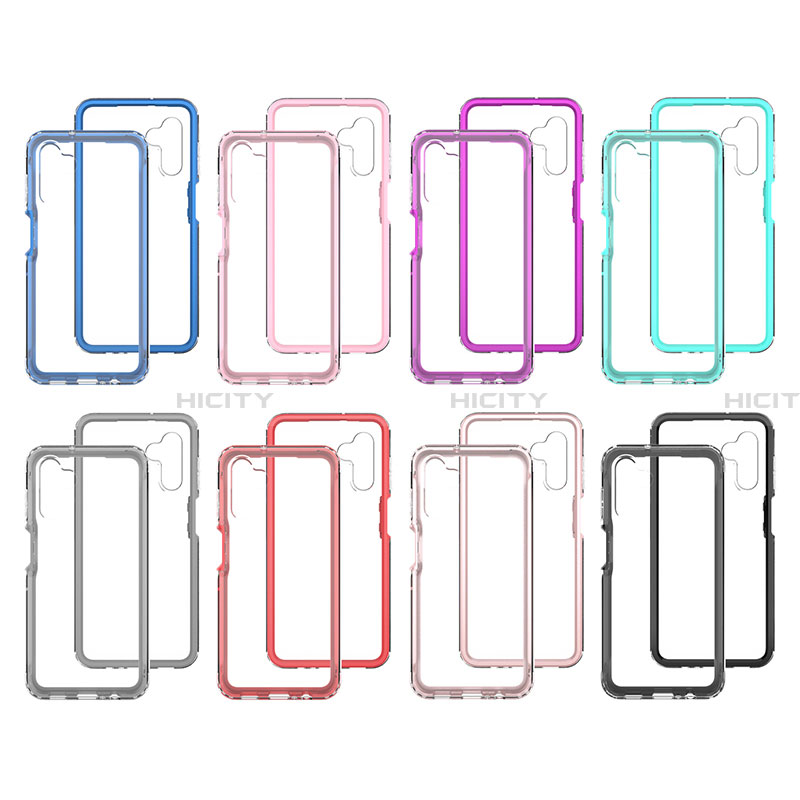 Coque Rebord Contour Silicone et Vitre Transparente Housse Etui 360 Degres ZJ1 pour Samsung Galaxy A13 5G Plus