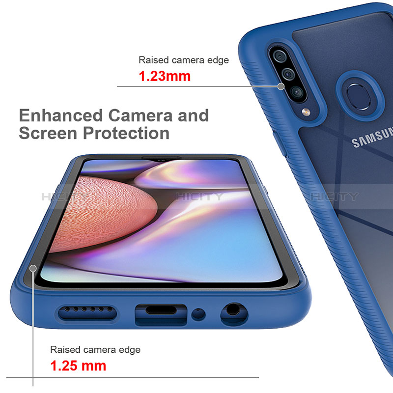 Coque Rebord Contour Silicone et Vitre Transparente Housse Etui 360 Degres ZJ1 pour Samsung Galaxy A20s Plus