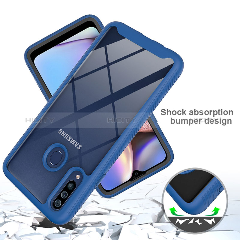 Coque Rebord Contour Silicone et Vitre Transparente Housse Etui 360 Degres ZJ1 pour Samsung Galaxy A20s Plus