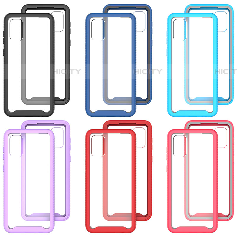 Coque Rebord Contour Silicone et Vitre Transparente Housse Etui 360 Degres ZJ1 pour Samsung Galaxy F04 Plus