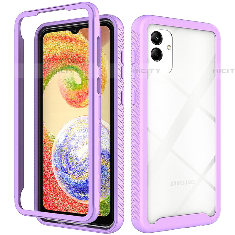 Coque Rebord Contour Silicone et Vitre Transparente Housse Etui 360 Degres ZJ1 pour Samsung Galaxy F14 5G Plus