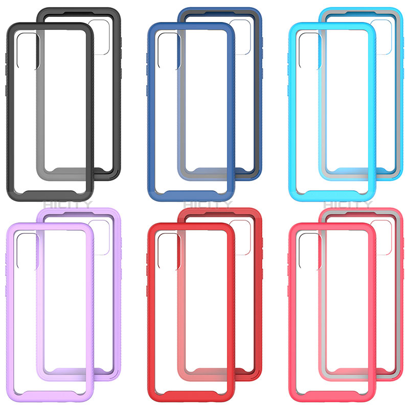 Coque Rebord Contour Silicone et Vitre Transparente Housse Etui 360 Degres ZJ1 pour Samsung Galaxy M04 Plus