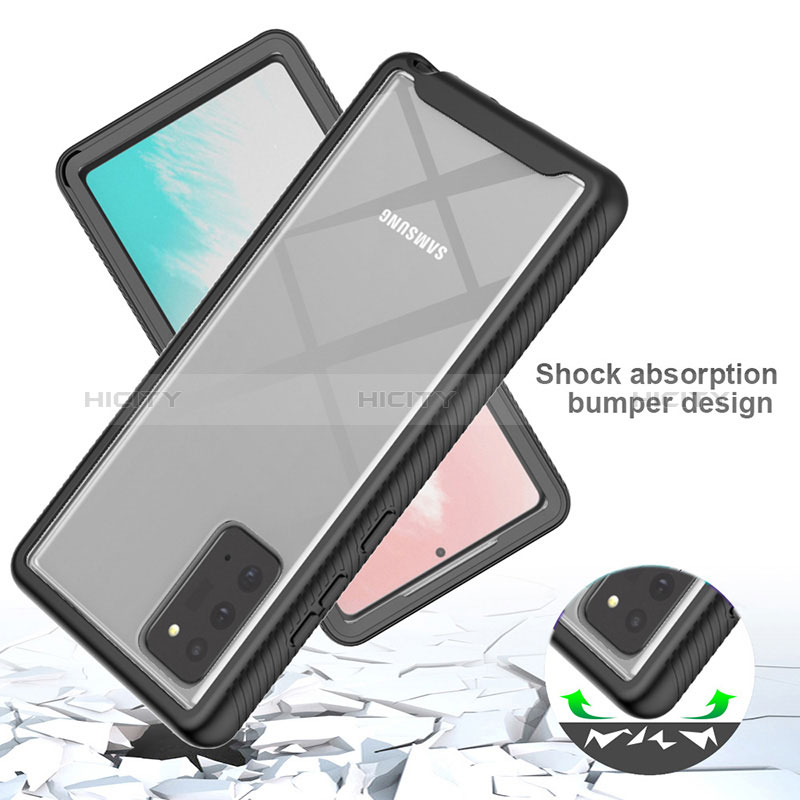 Coque Rebord Contour Silicone et Vitre Transparente Housse Etui 360 Degres ZJ1 pour Samsung Galaxy Note 20 5G Plus