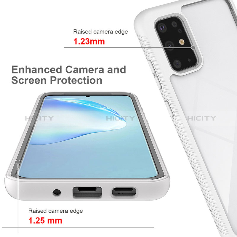 Coque Rebord Contour Silicone et Vitre Transparente Housse Etui 360 Degres ZJ1 pour Samsung Galaxy S20 Plus 5G Plus