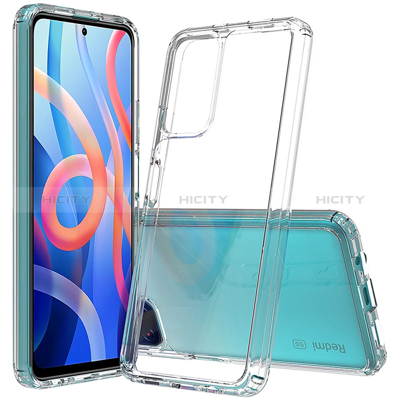 Coque Rebord Contour Silicone et Vitre Transparente Housse Etui 360 Degres ZJ1 pour Xiaomi Poco M4 Pro 5G Clair Plus