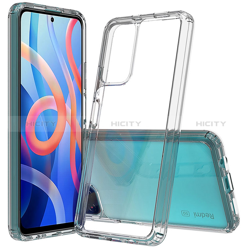 Coque Rebord Contour Silicone et Vitre Transparente Housse Etui 360 Degres ZJ1 pour Xiaomi Poco M4 Pro 5G Gris Plus