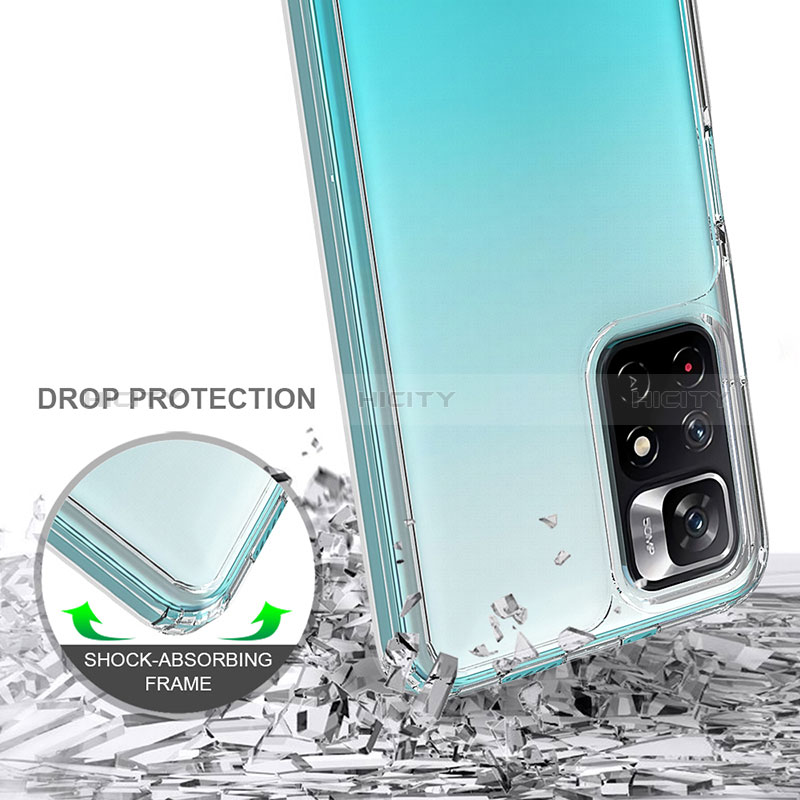 Coque Rebord Contour Silicone et Vitre Transparente Housse Etui 360 Degres ZJ1 pour Xiaomi Poco M4 Pro 5G Plus