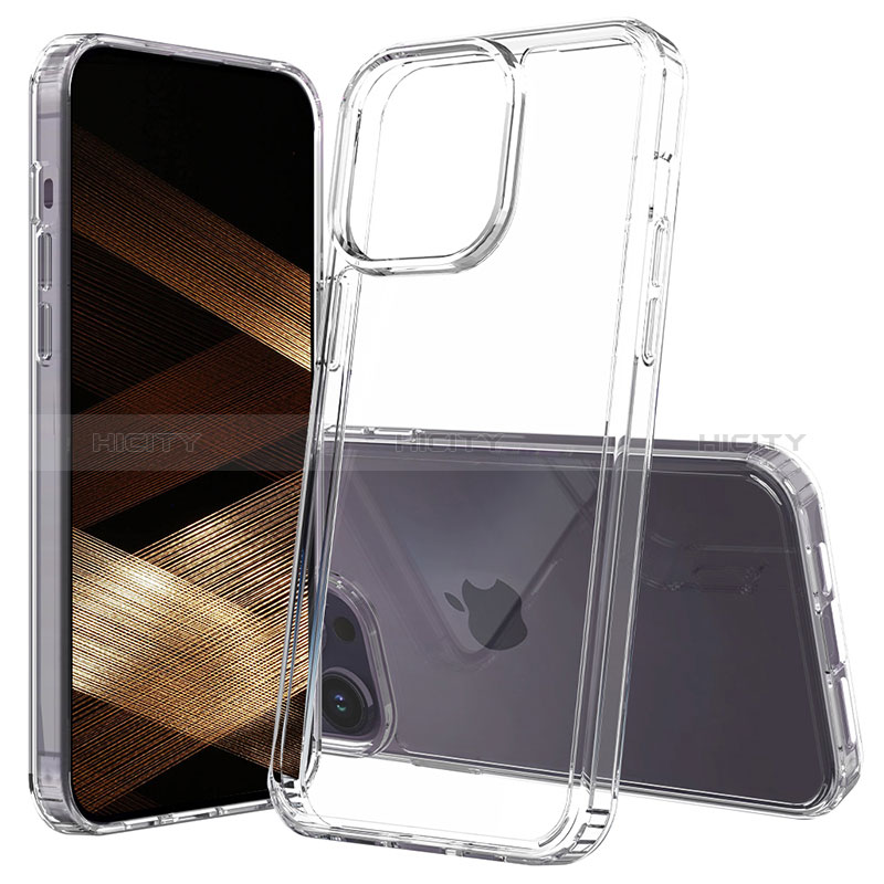 Coque Rebord Contour Silicone et Vitre Transparente Housse Etui 360 Degres ZJ2 pour Apple iPhone 13 Pro Clair Plus