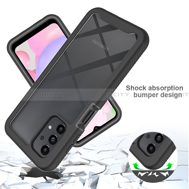 Coque Rebord Contour Silicone et Vitre Transparente Housse Etui 360 Degres ZJ2 pour Samsung Galaxy A13 4G Plus