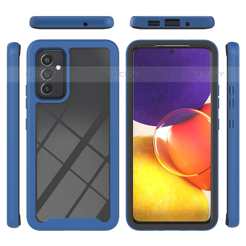 Coque Rebord Contour Silicone et Vitre Transparente Housse Etui 360 Degres ZJ2 pour Samsung Galaxy Quantum2 5G Plus