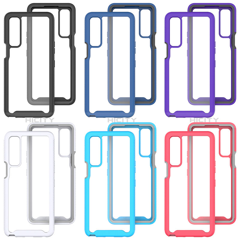 Coque Rebord Contour Silicone et Vitre Transparente Housse Etui 360 Degres ZJ3 pour LG Stylo 7 Plus