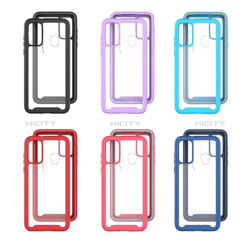 Coque Rebord Contour Silicone et Vitre Transparente Housse Etui 360 Degres ZJ3 pour Motorola Moto G Play Gen 2 Plus