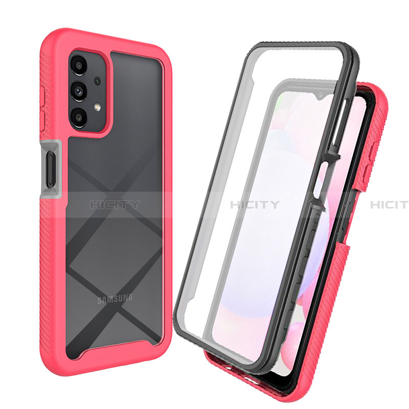 Coque Rebord Contour Silicone et Vitre Transparente Housse Etui 360 Degres ZJ3 pour Samsung Galaxy A13 4G Plus