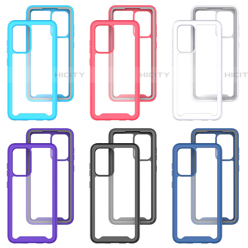 Coque Rebord Contour Silicone et Vitre Transparente Housse Etui 360 Degres ZJ3 pour Samsung Galaxy A52 4G Plus