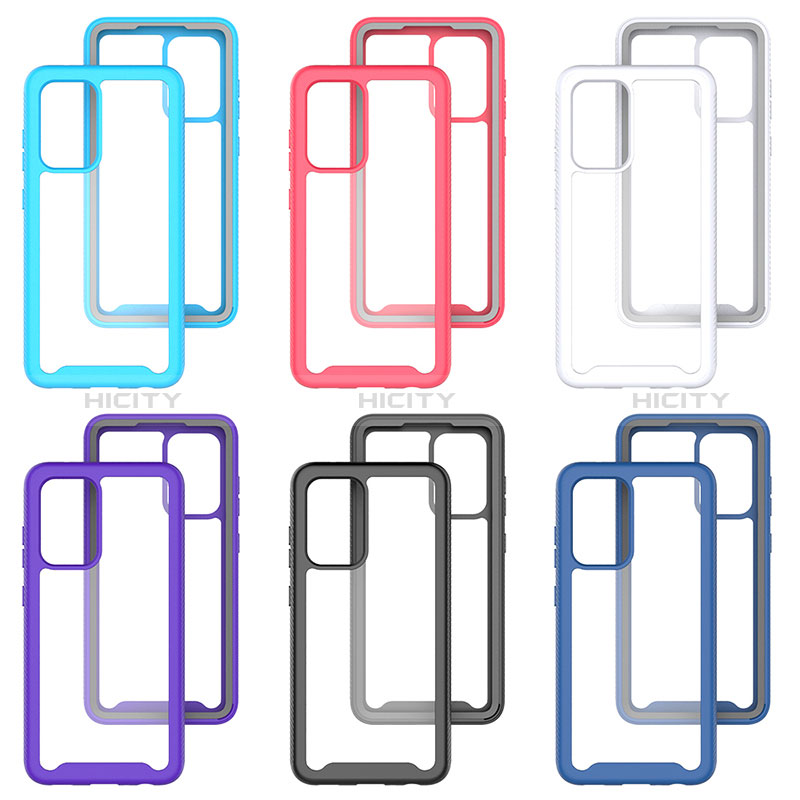 Coque Rebord Contour Silicone et Vitre Transparente Housse Etui 360 Degres ZJ3 pour Samsung Galaxy A52s 5G Plus