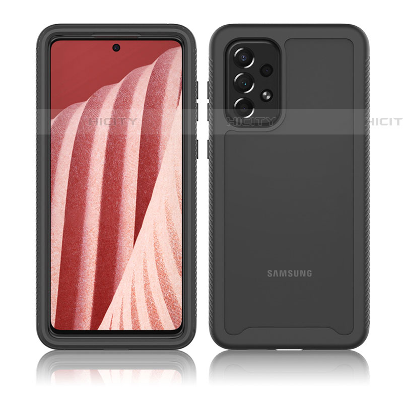 Coque Rebord Contour Silicone et Vitre Transparente Housse Etui 360 Degres ZJ3 pour Samsung Galaxy A73 5G Plus