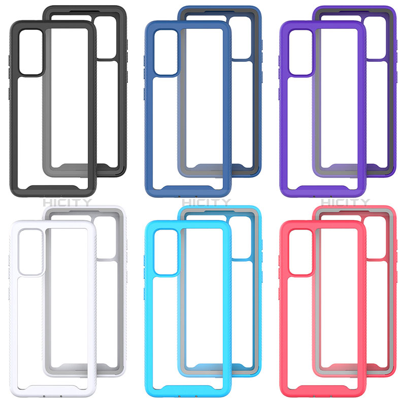 Coque Rebord Contour Silicone et Vitre Transparente Housse Etui 360 Degres ZJ3 pour Samsung Galaxy S20 Lite 5G Plus