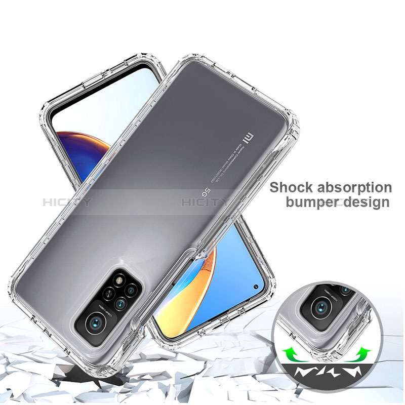 Coque Rebord Contour Silicone et Vitre Transparente Housse Etui 360 Degres ZJ3 pour Xiaomi Mi 10T 5G Plus