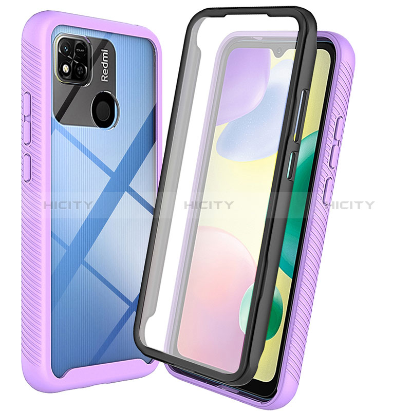 Coque Rebord Contour Silicone et Vitre Transparente Housse Etui 360 Degres ZJ3 pour Xiaomi POCO C3 Plus