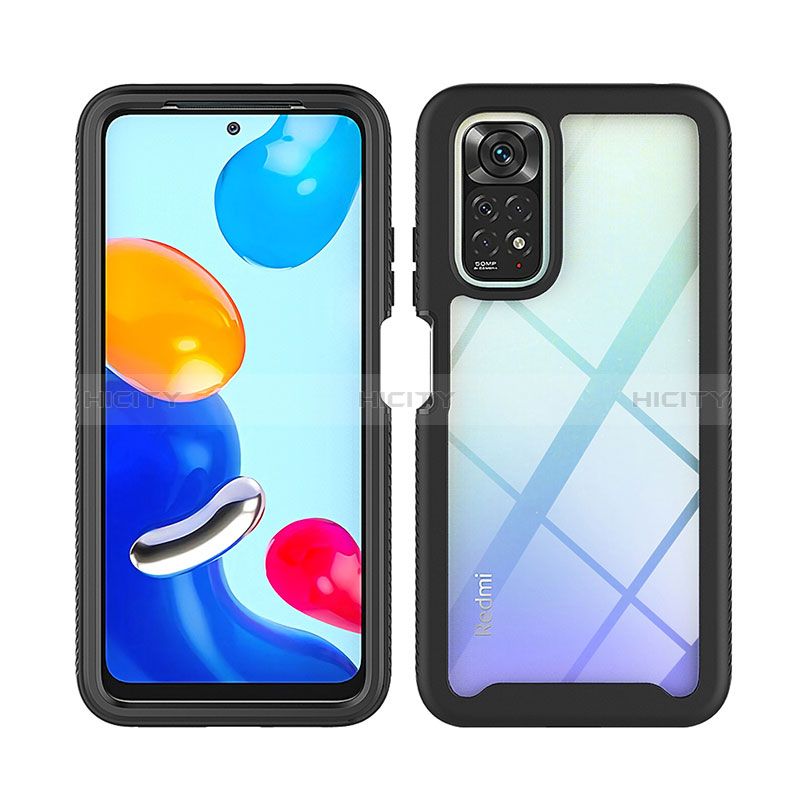 Coque Rebord Contour Silicone et Vitre Transparente Housse Etui 360 Degres ZJ3 pour Xiaomi Redmi Note 11 4G (2022) Plus