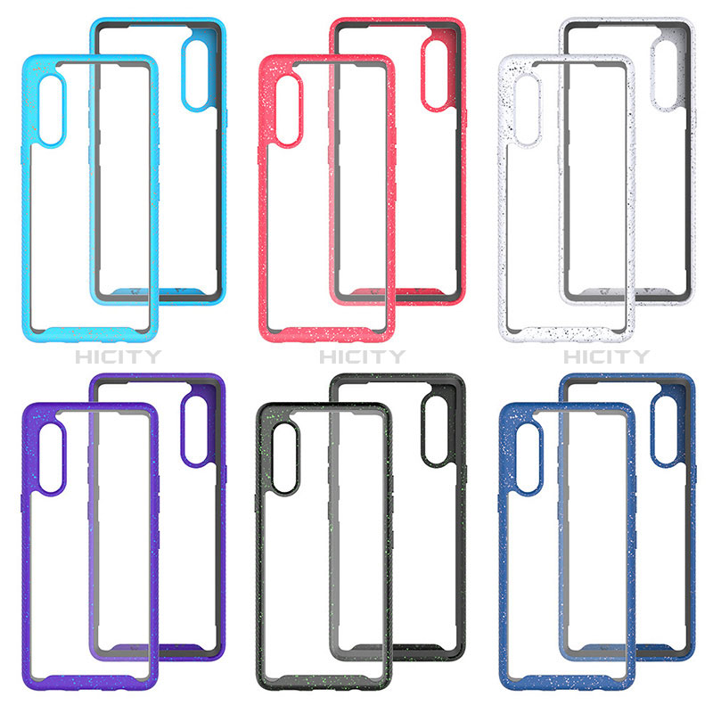 Coque Rebord Contour Silicone et Vitre Transparente Housse Etui 360 Degres ZJ4 pour LG Velvet 5G Plus