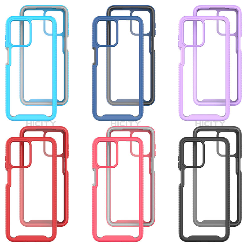 Coque Rebord Contour Silicone et Vitre Transparente Housse Etui 360 Degres ZJ4 pour Motorola Moto G13 Plus