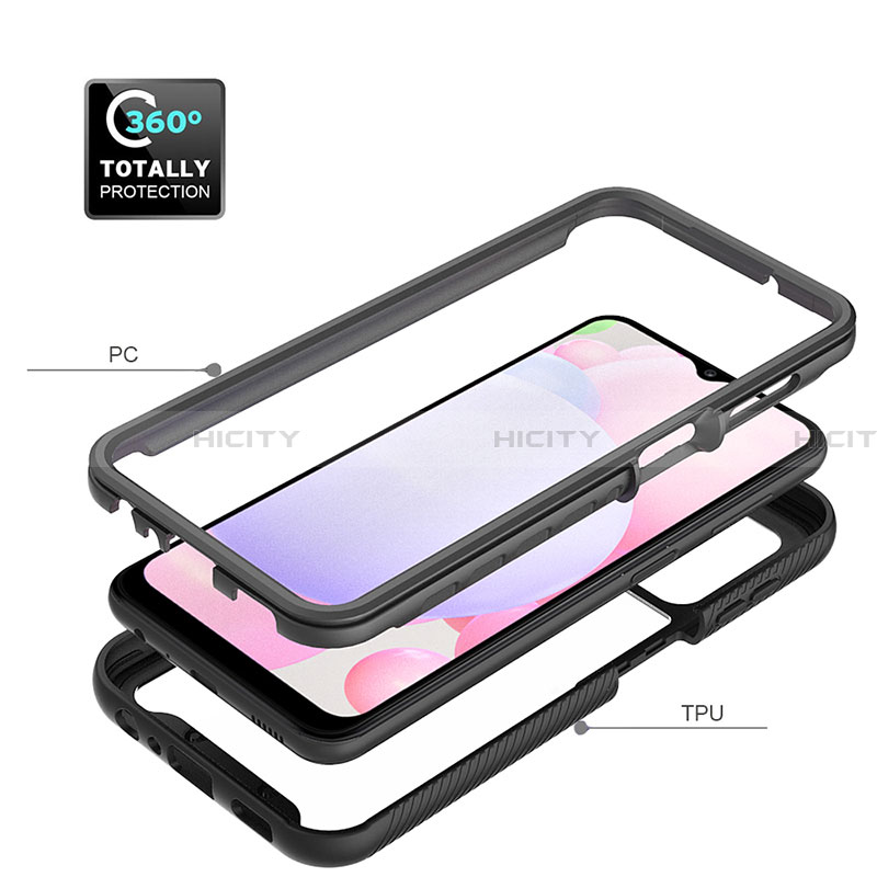 Coque Rebord Contour Silicone et Vitre Transparente Housse Etui 360 Degres ZJ4 pour Samsung Galaxy A13 4G Plus