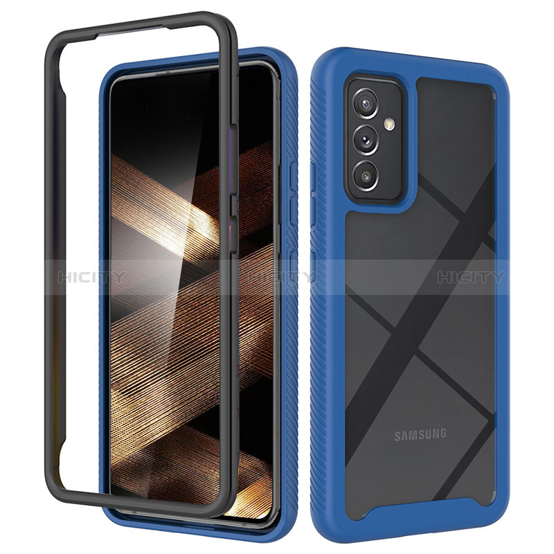 Coque Rebord Contour Silicone et Vitre Transparente Housse Etui 360 Degres ZJ4 pour Samsung Galaxy A15 LTE Plus