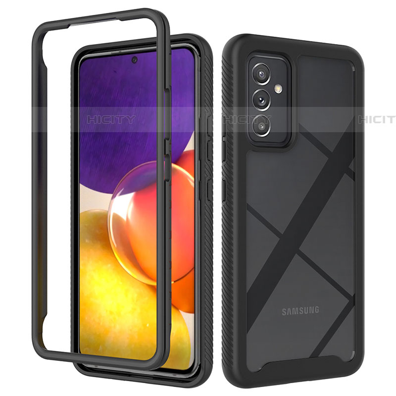 Coque Rebord Contour Silicone et Vitre Transparente Housse Etui 360 Degres ZJ4 pour Samsung Galaxy A54 5G Plus