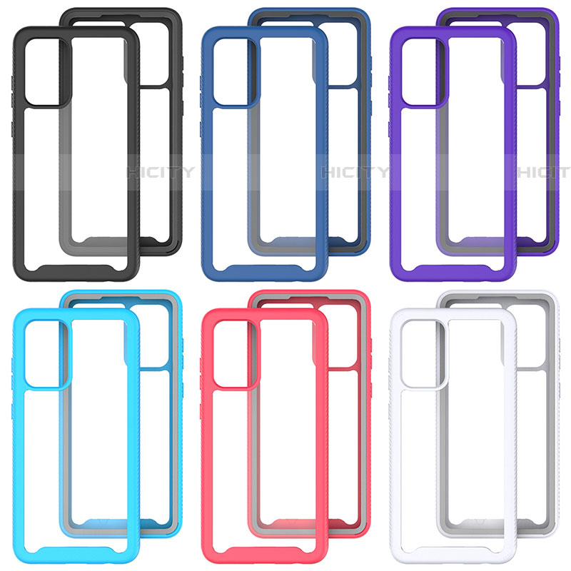 Coque Rebord Contour Silicone et Vitre Transparente Housse Etui 360 Degres ZJ4 pour Samsung Galaxy A72 5G Plus