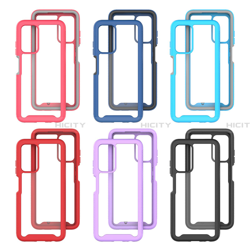 Coque Rebord Contour Silicone et Vitre Transparente Housse Etui 360 Degres ZJ4 pour Samsung Galaxy F02S SM-E025F Plus