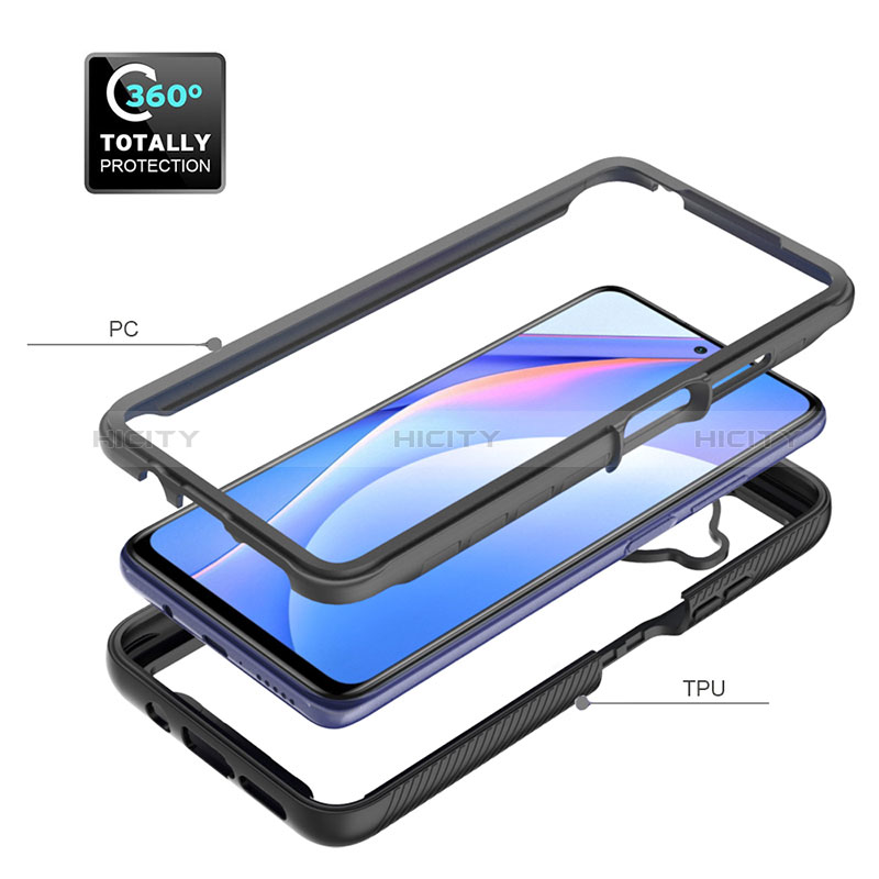 Coque Rebord Contour Silicone et Vitre Transparente Housse Etui 360 Degres ZJ4 pour Xiaomi Mi 10i 5G Plus