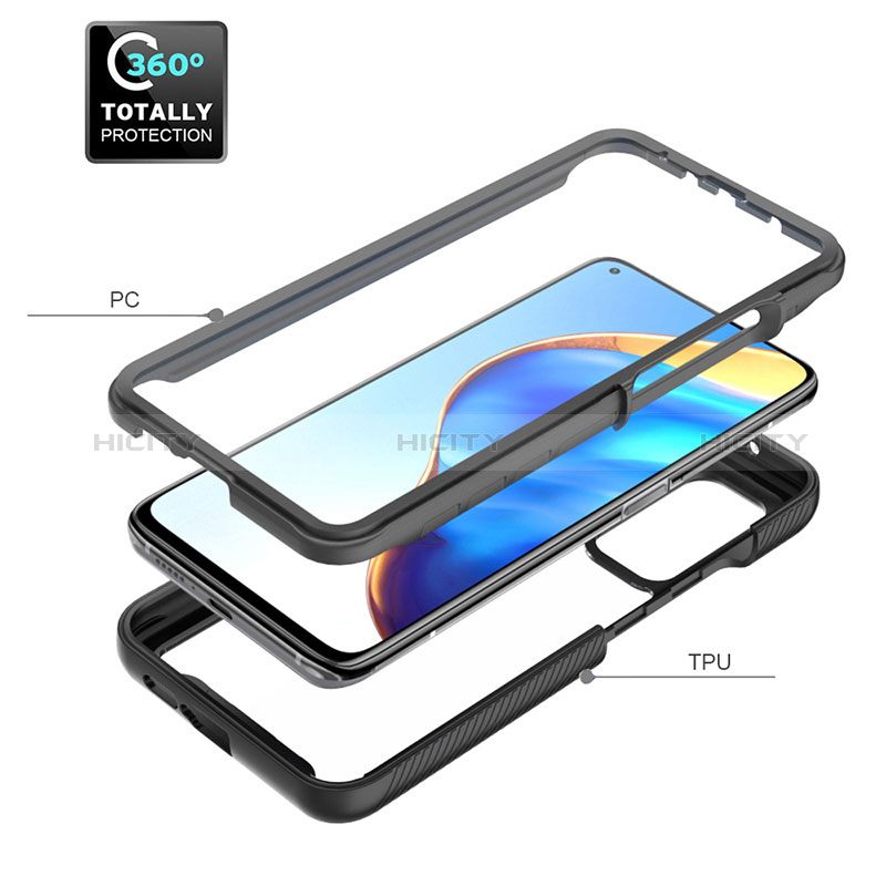 Coque Rebord Contour Silicone et Vitre Transparente Housse Etui 360 Degres ZJ4 pour Xiaomi Mi 10T 5G Plus