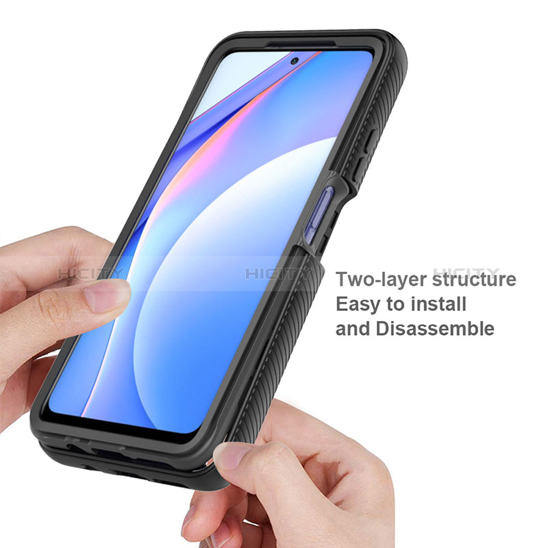 Coque Rebord Contour Silicone et Vitre Transparente Housse Etui 360 Degres ZJ4 pour Xiaomi Mi 10T Lite 5G Plus