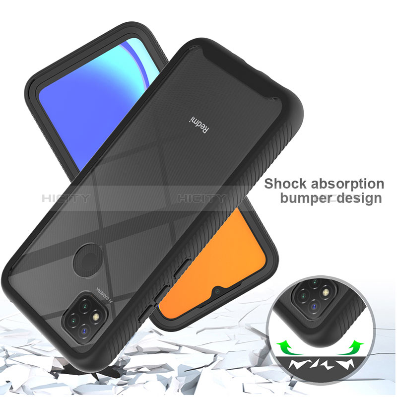 Coque Rebord Contour Silicone et Vitre Transparente Housse Etui 360 Degres ZJ4 pour Xiaomi POCO C3 Plus