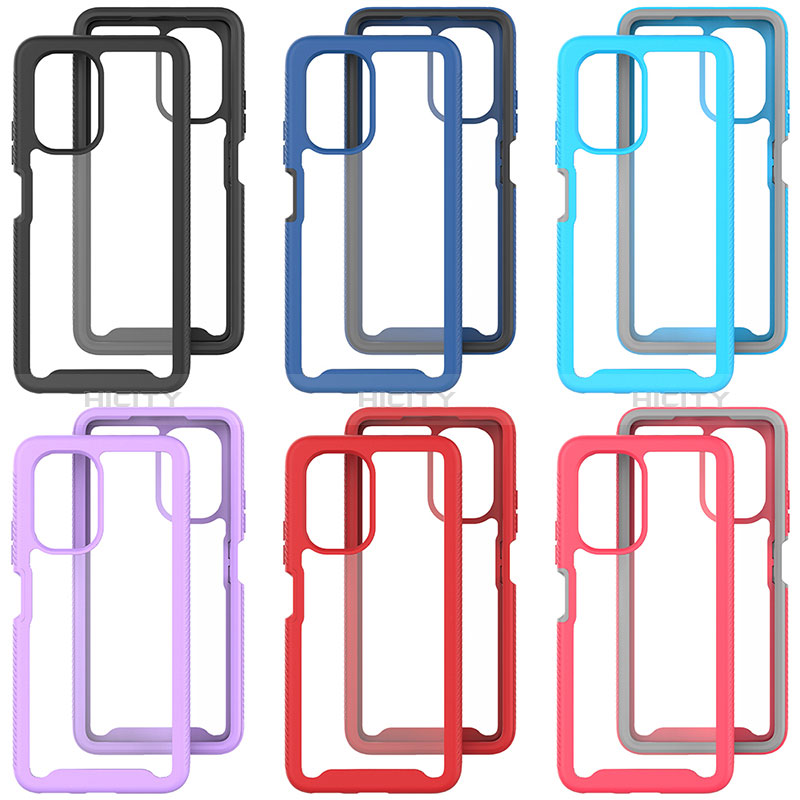 Coque Rebord Contour Silicone et Vitre Transparente Housse Etui 360 Degres ZJ4 pour Xiaomi Poco F3 5G Plus