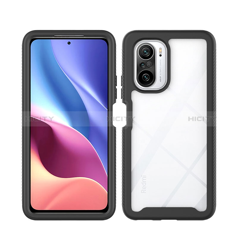 Coque Rebord Contour Silicone et Vitre Transparente Housse Etui 360 Degres ZJ4 pour Xiaomi Poco F3 5G Plus