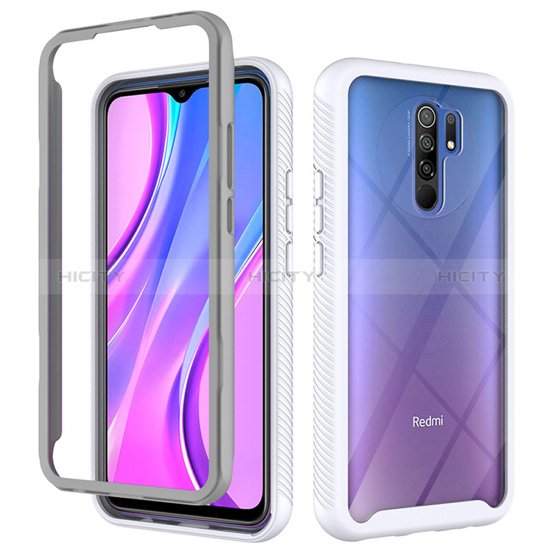 Coque Rebord Contour Silicone et Vitre Transparente Housse Etui 360 Degres ZJ4 pour Xiaomi Poco M2 Plus