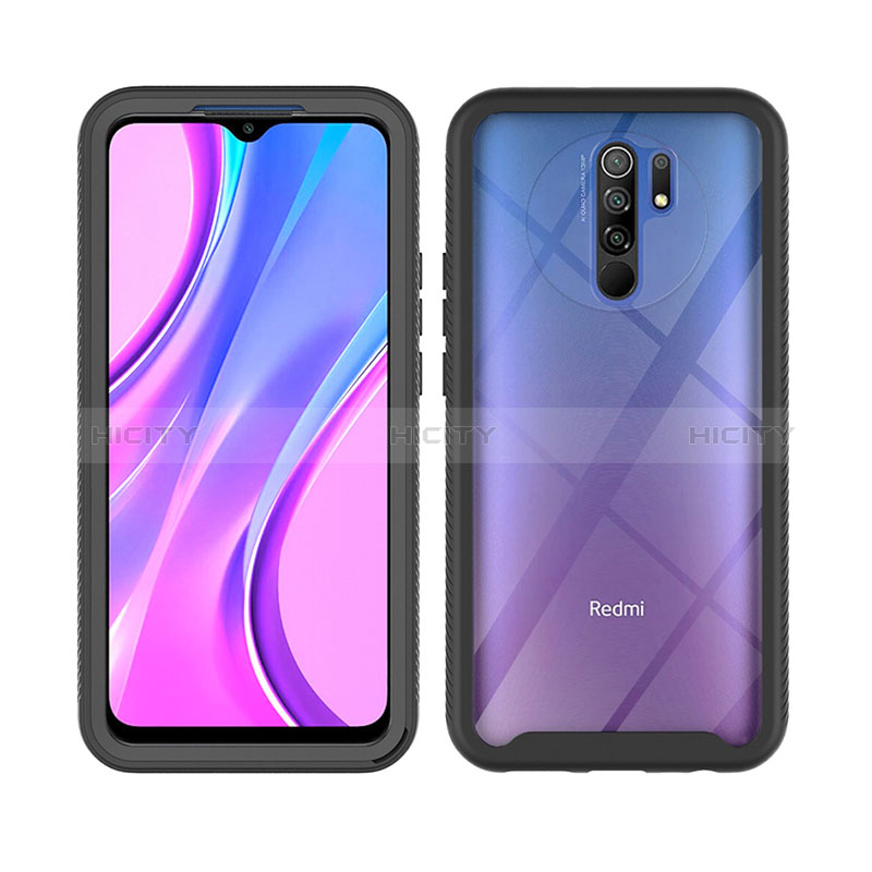 Coque Rebord Contour Silicone et Vitre Transparente Housse Etui 360 Degres ZJ4 pour Xiaomi Poco M2 Plus