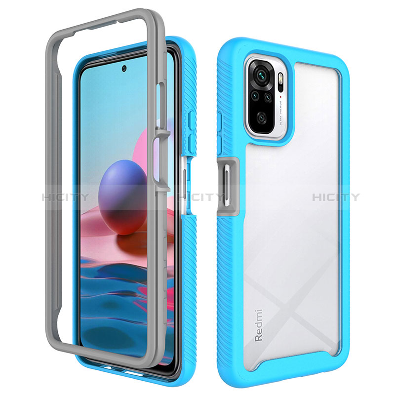 Coque Rebord Contour Silicone et Vitre Transparente Housse Etui 360 Degres ZJ4 pour Xiaomi Poco M5S Plus