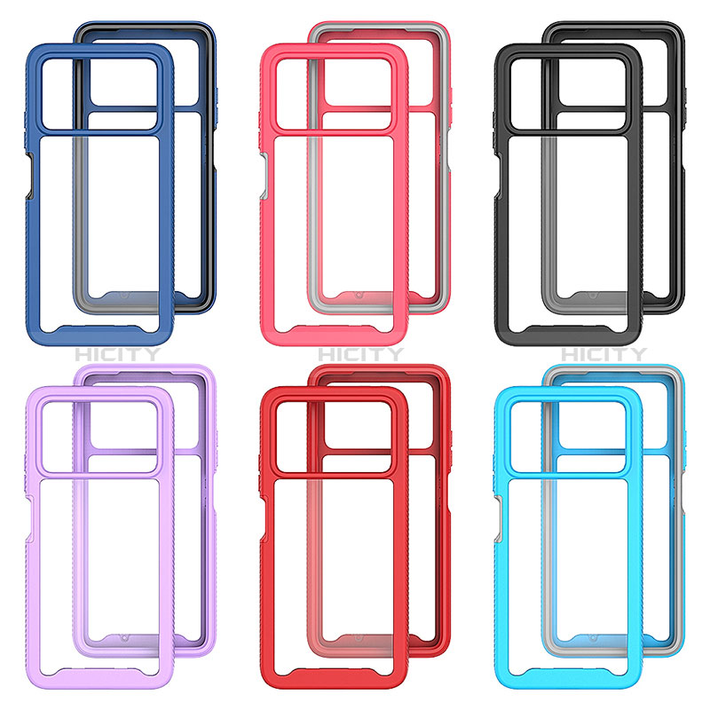 Coque Rebord Contour Silicone et Vitre Transparente Housse Etui 360 Degres ZJ4 pour Xiaomi Poco X4 Pro 5G Plus