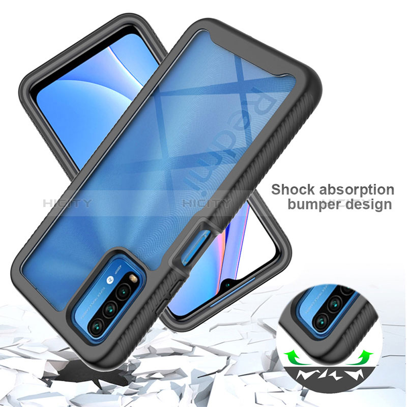 Coque Rebord Contour Silicone et Vitre Transparente Housse Etui 360 Degres ZJ4 pour Xiaomi Redmi 9 Power Plus