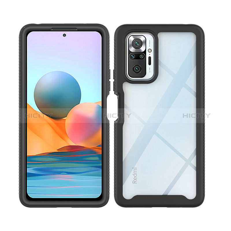 Coque Rebord Contour Silicone et Vitre Transparente Housse Etui 360 Degres ZJ4 pour Xiaomi Redmi Note 10 Pro Max Plus