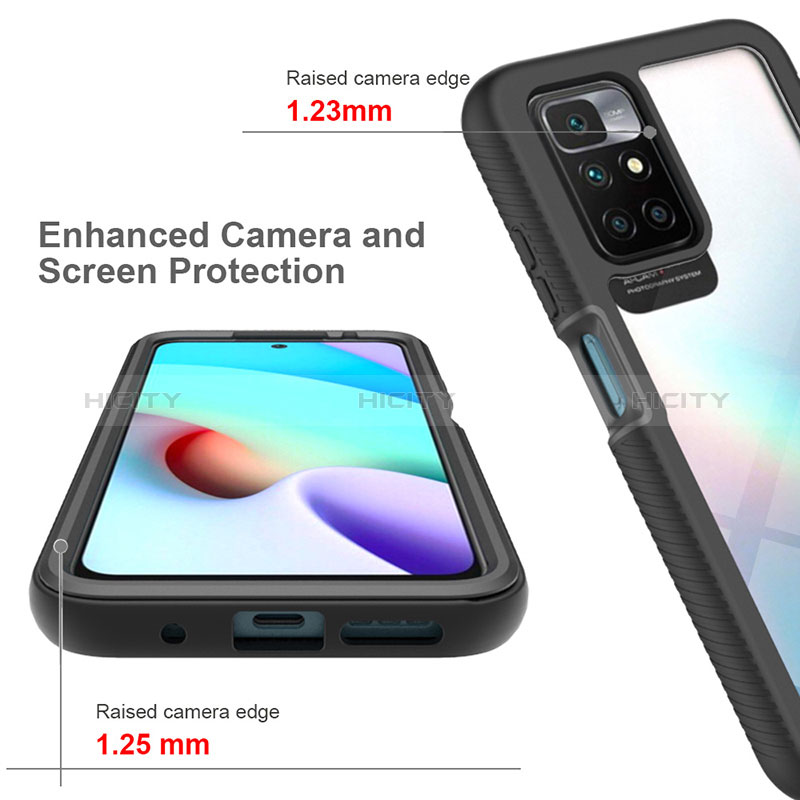 Coque Rebord Contour Silicone et Vitre Transparente Housse Etui 360 Degres ZJ4 pour Xiaomi Redmi Note 11 4G (2021) Plus