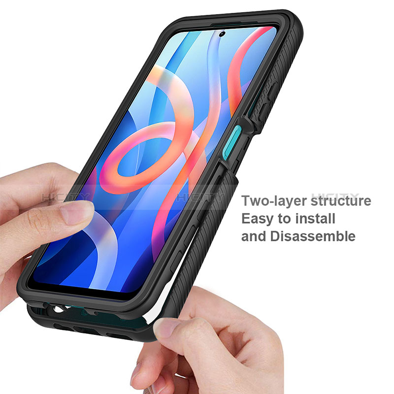 Coque Rebord Contour Silicone et Vitre Transparente Housse Etui 360 Degres ZJ4 pour Xiaomi Redmi Note 11S 5G Plus