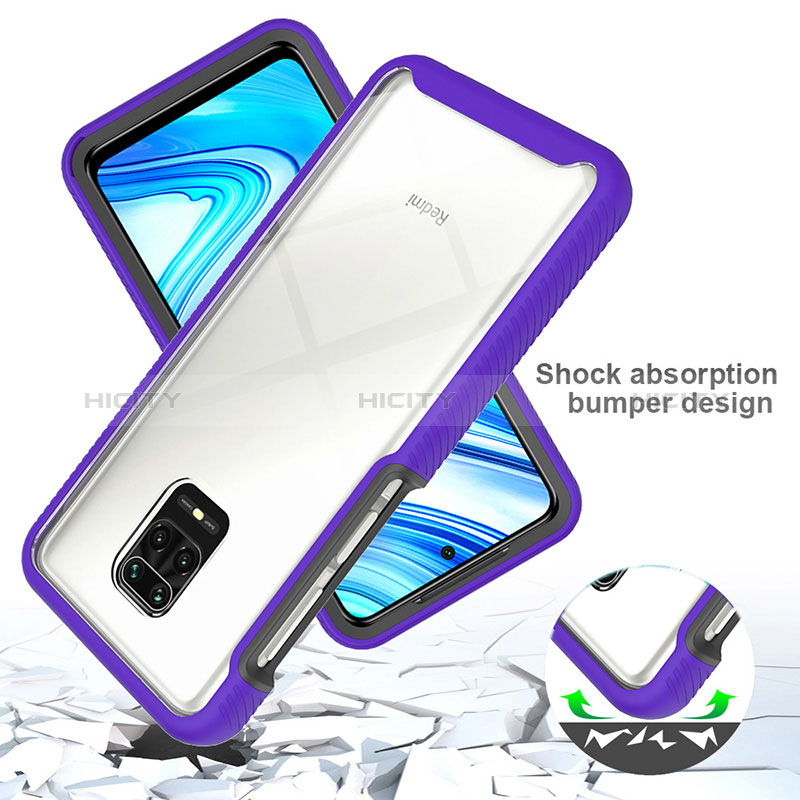 Coque Rebord Contour Silicone et Vitre Transparente Housse Etui 360 Degres ZJ4 pour Xiaomi Redmi Note 9S Plus