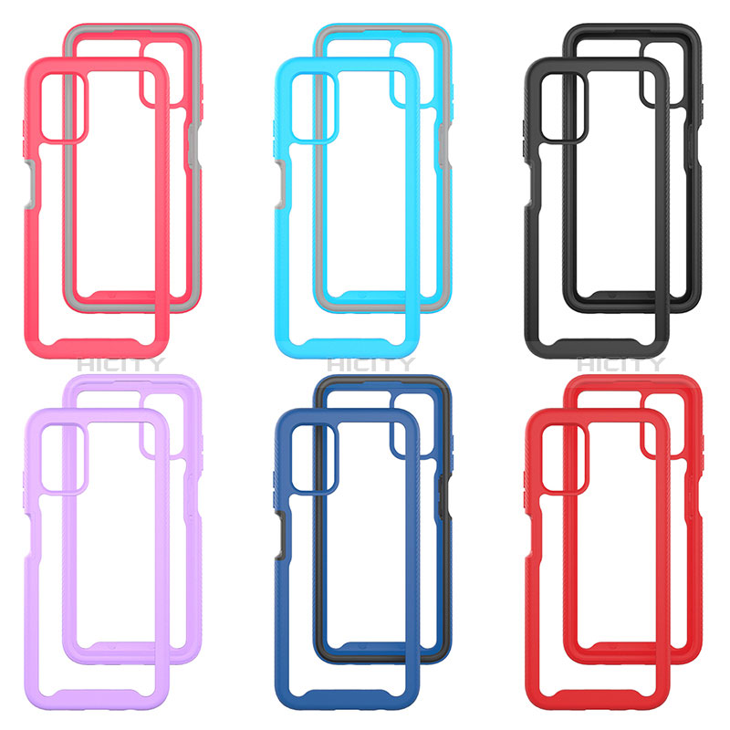 Coque Rebord Contour Silicone et Vitre Transparente Housse Etui 360 Degres ZJ5 pour Samsung Galaxy A02s Plus