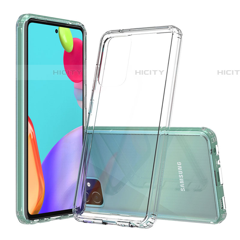 Coque Rebord Contour Silicone et Vitre Transparente Housse Etui 360 Degres ZJ5 pour Samsung Galaxy A52 4G Plus